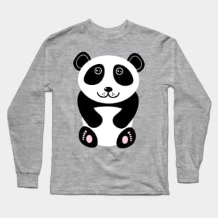 Cute Little Panda Bear Long Sleeve T-Shirt